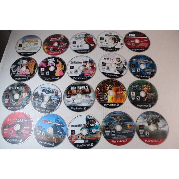 20 game lot/bundle: Sony Playstation 2, PS2, Game discs only, not tested LG1 - Picture 1 of 7